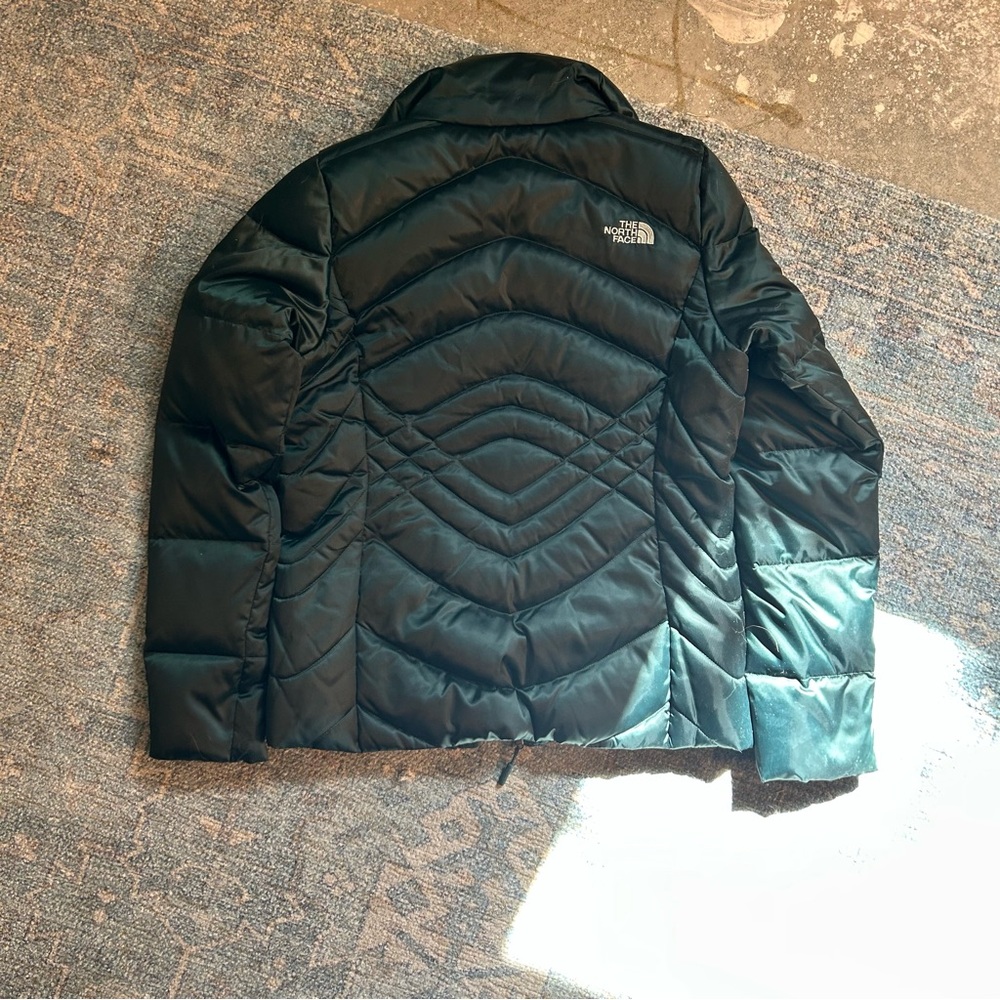 The North Face Dark Green Puffer Jacket - Picture 2 of 4